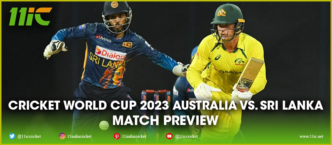 cricket world cup 2023 australia vs. sri lanka
