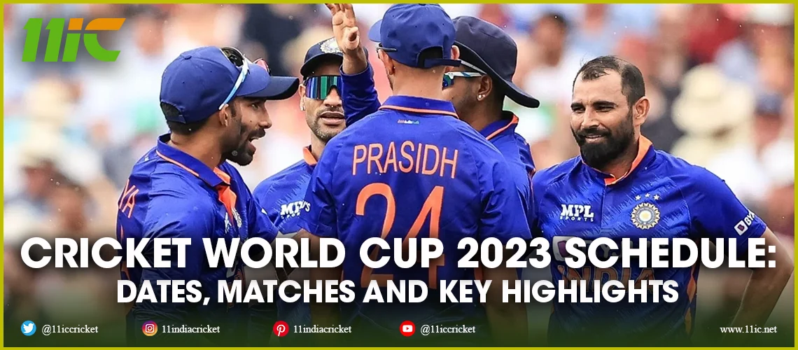 cricket world cup 2023 schedule