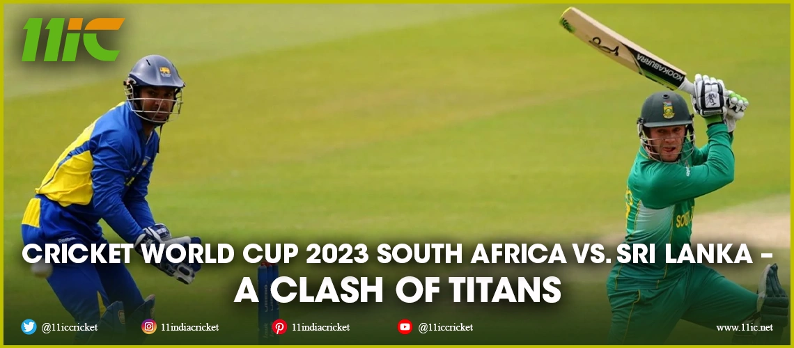 cricket world cup 2023 south africa vs. sri lanka