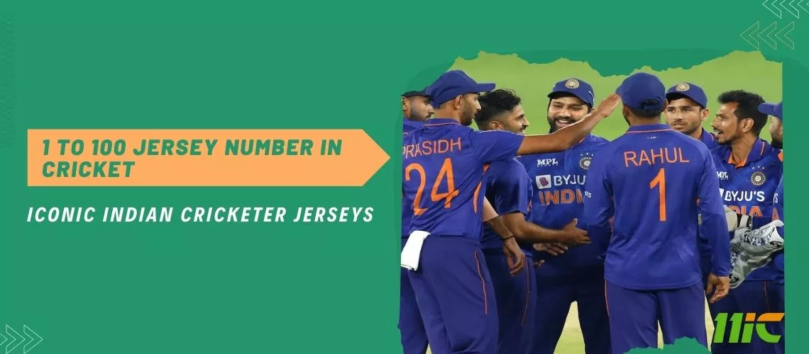 1 to 100 jersey number in cricket